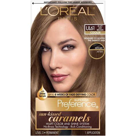 light ash brown loreal hair color|l'oreal ultra light ash brown.